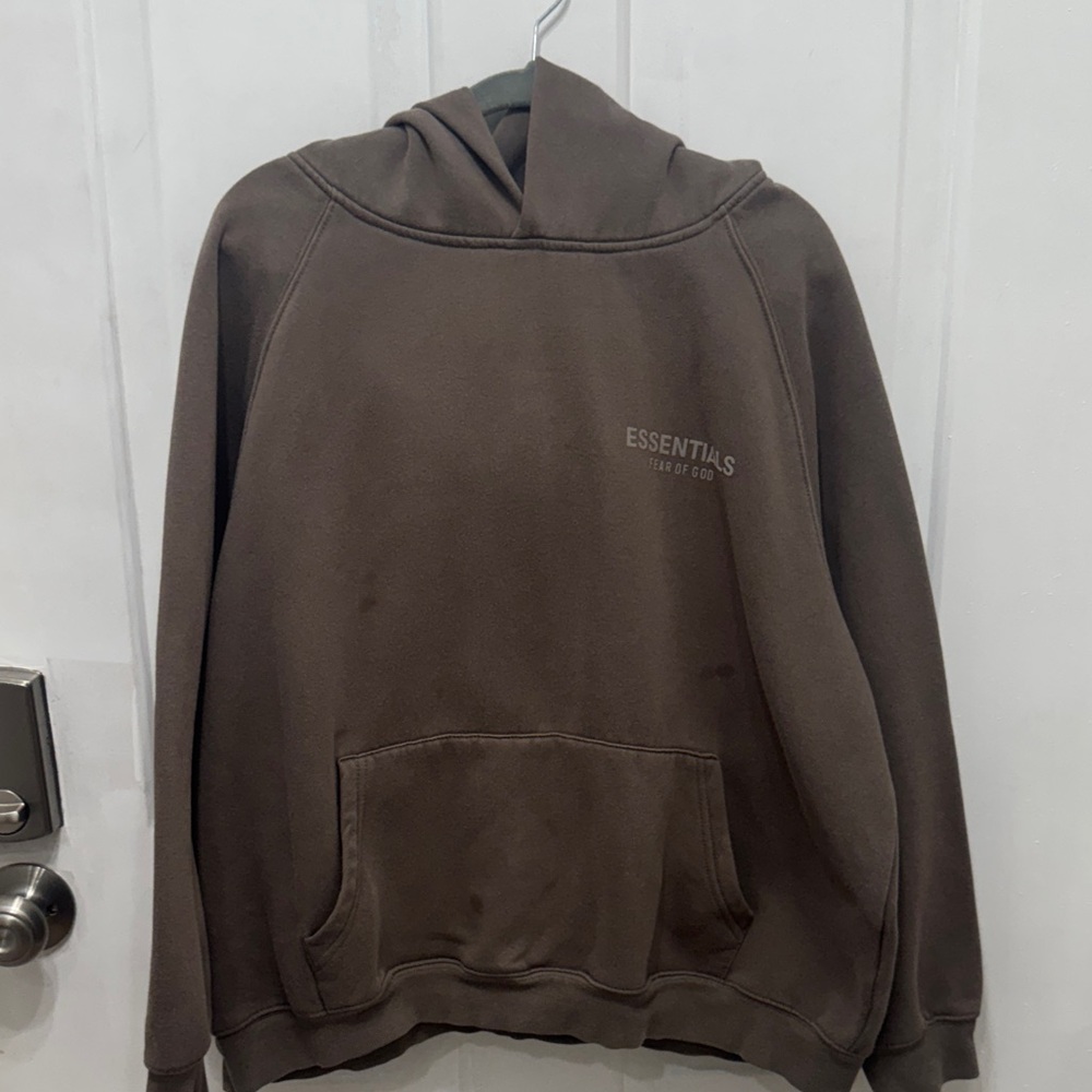 Fear of God Essentials Brown Hoodie